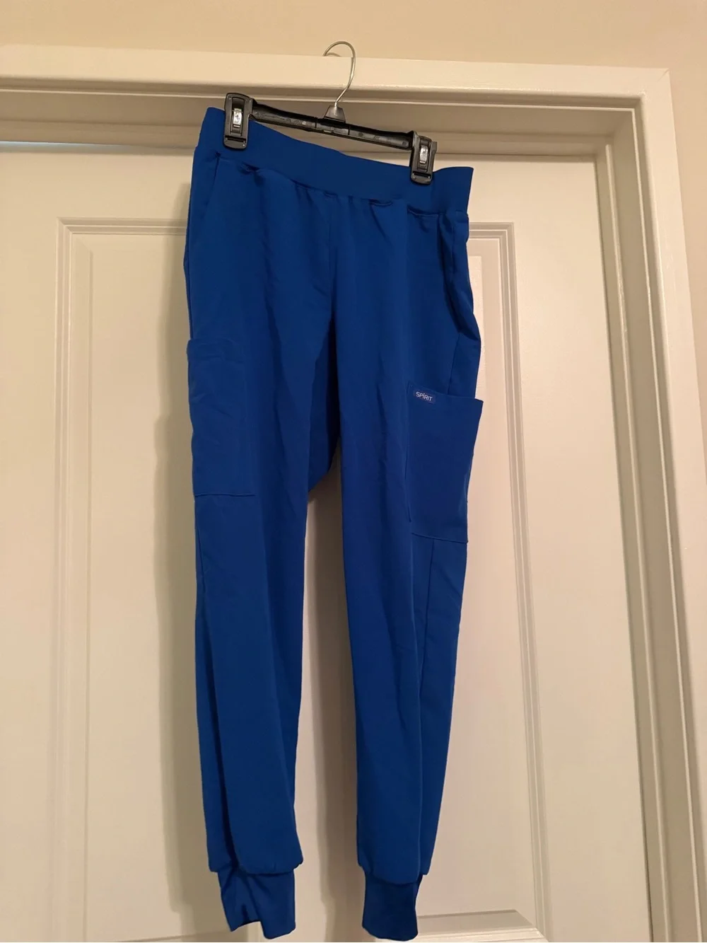 SPIRIT Royal Blue Women’s Scrub Set with Jacket - Picture 2 of 3